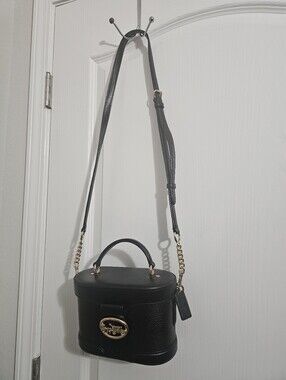 Coach Georgie Gem Crossbody Leather Black